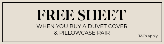 Free Sheet - When You Buy A Duvet Cover and Pillowcase Pair