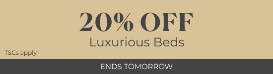 20% off Luxurious Beds | Ends Tomorrow