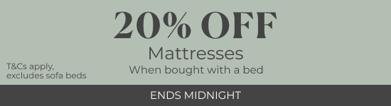 20% off mattresses wbw bed | Ends Midnight