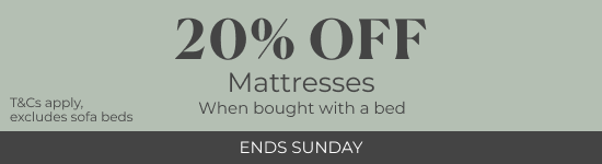 20% off mattresses wbw bed | Ends Sunday