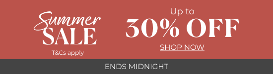 Up To 30% Off Summer Sale Ends Midnight