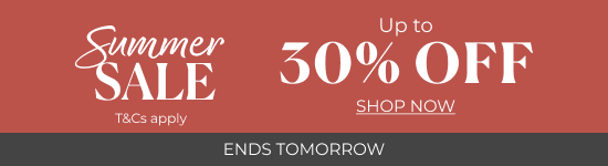 Up to 30% Off Summer Sale | Ends Tomorrow