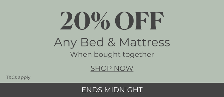 20% off mattresses wbw bed | Ends Midnight