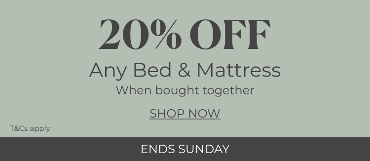 20% off mattresses wbw bed | Ends Sunday