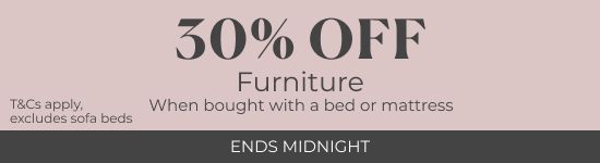30% off furniture wbw bed or mattress | ends midnight