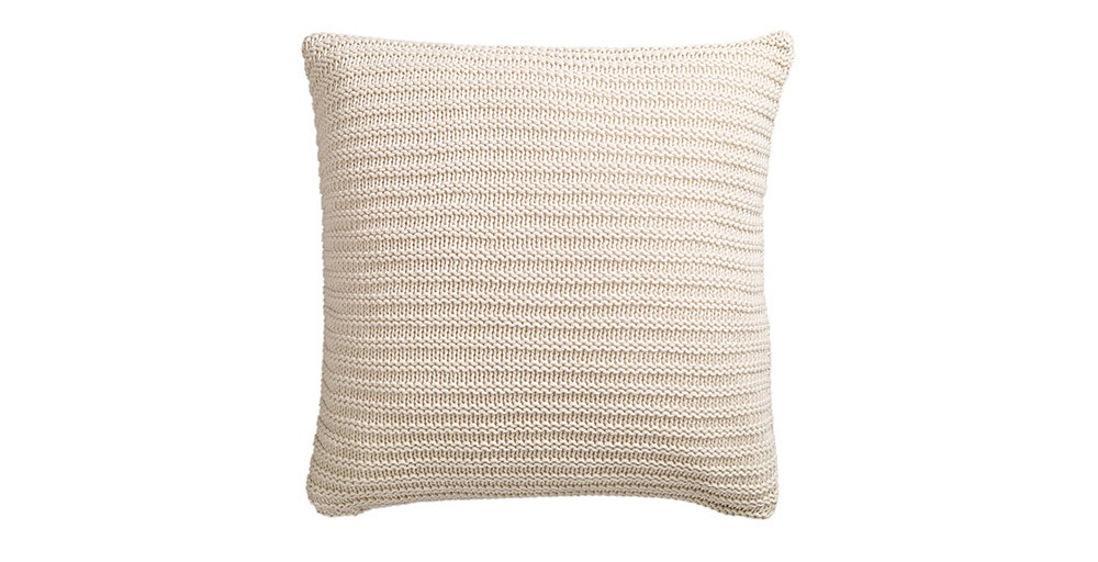 Chunky Knit Cushions Feather & Black