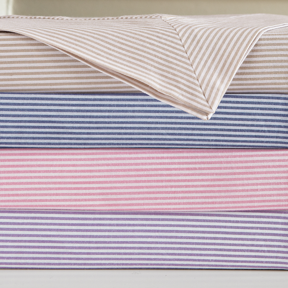 Pink Candy Stripe Bedding