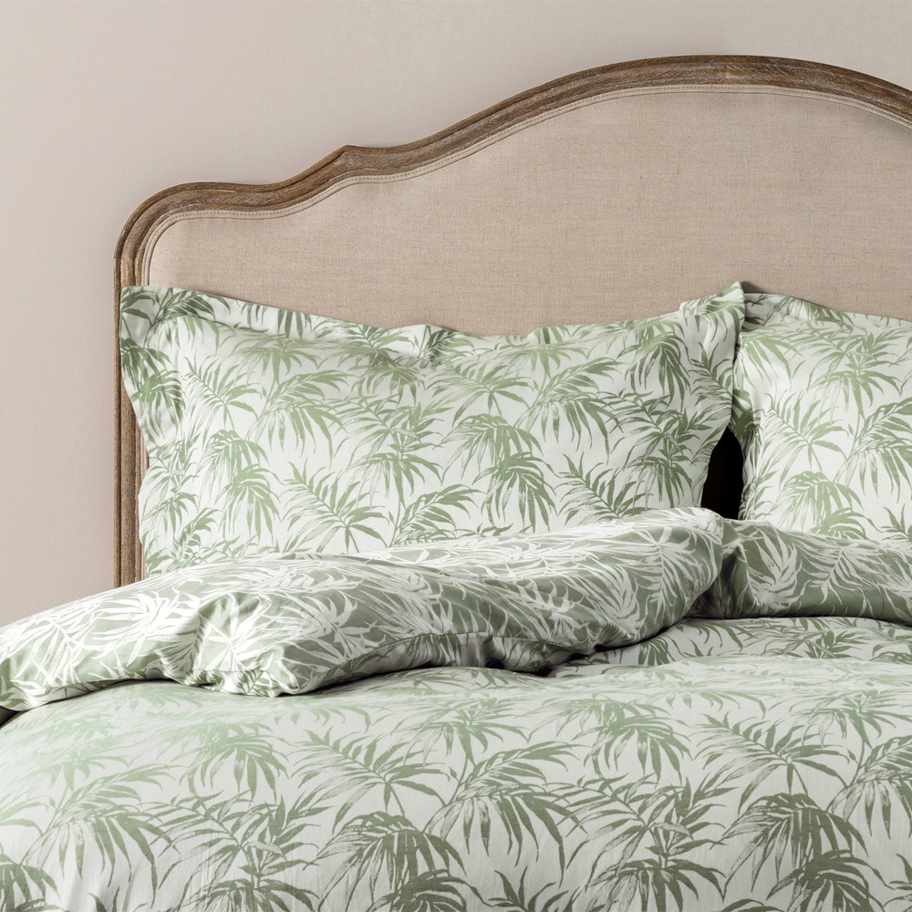 Luxury Bed Linen Sheets Valances Feather Black Palms Jacquard Bed Linen
