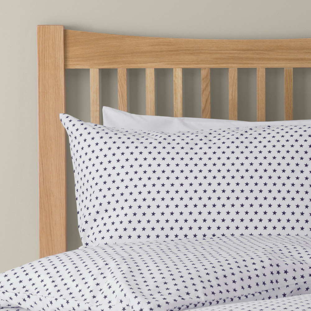 Stars Bed Linen Feather & Black