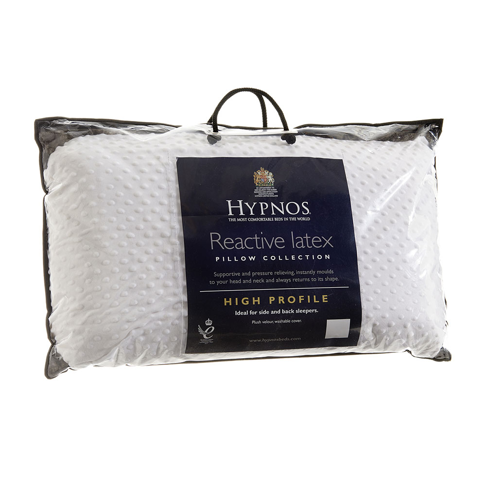 Hypnos High Profile Latex Pillow Feather & Black