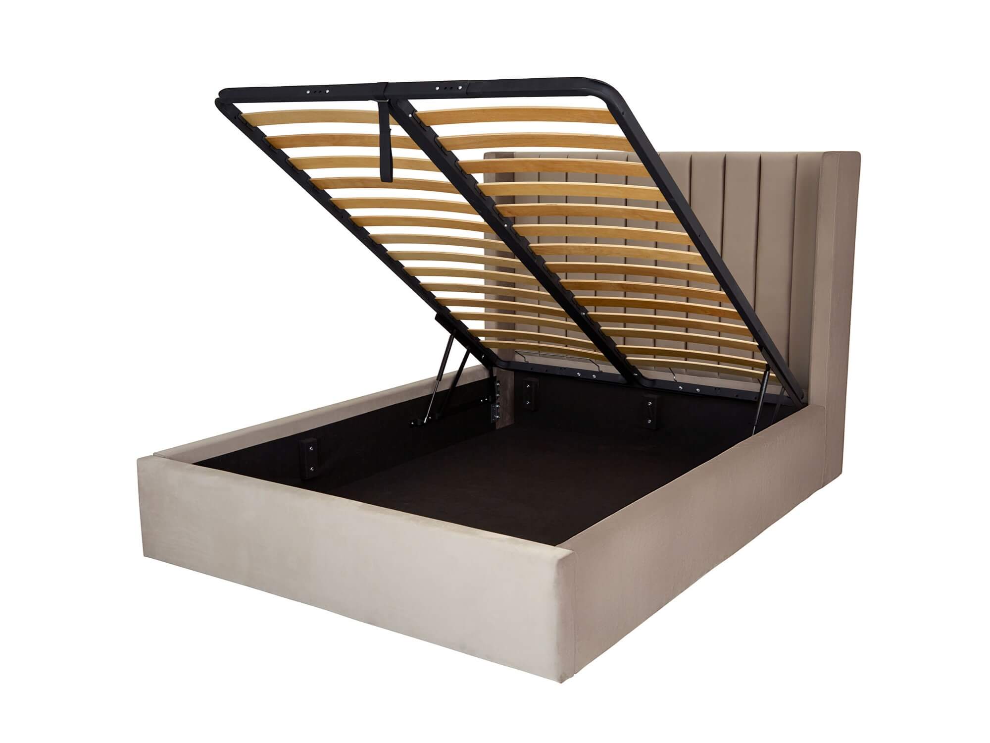 Huxley Ottoman Bed Feather & Black