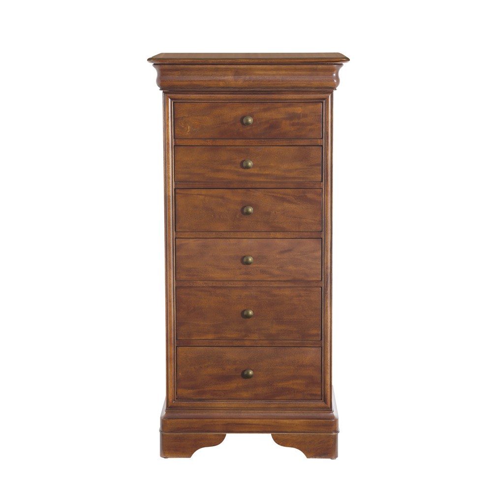 Bedroom Chest Of Drawers Solid Wood Feather Black Provence Tall Boy
