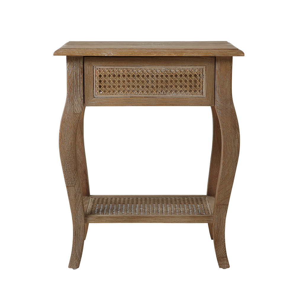 Sienna Rattan Bedside Table | Feather & Black